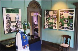 Girl Scout exhibit on display at the Horace Greeley House. 